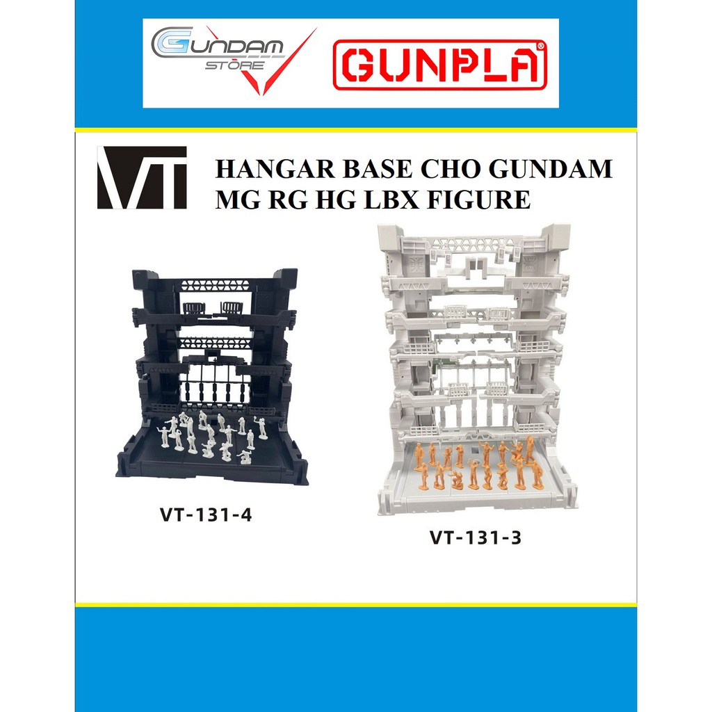 Mô Hình Lắp Ráp Hangar Base MG HG RG Gundam VT-131 Đế Trưng Bày Đồ Chơi Anime