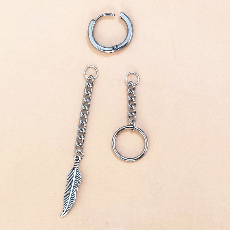 Bông Tai Dáng Dài Bằng Thép Không Gỉ Phong Cách Hàn Quốc Thời Trang