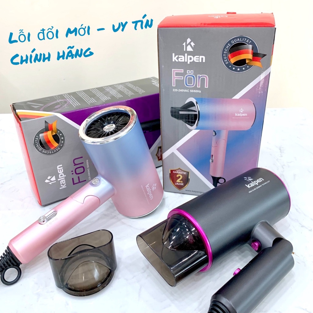 Máy sấy tóc tạo kiểu Kalpen với 3 chế độ sấy, 1800w - Lỗi Đổi Mới