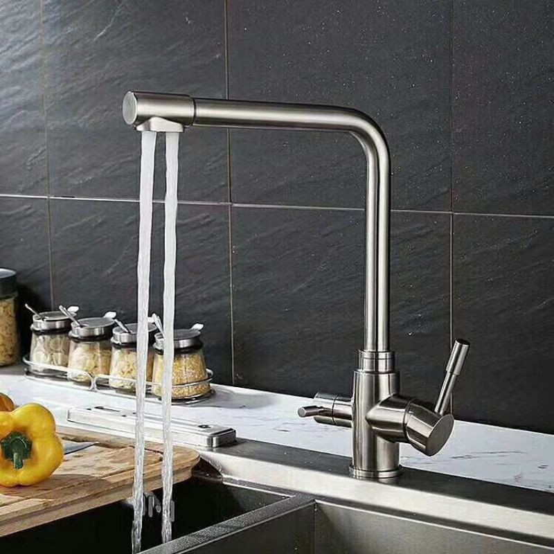 Vòi rửa chén 3 đường nước💥FREE SHIP💥 inox cao cấp, mạ crom sáng bóng, sang trọng