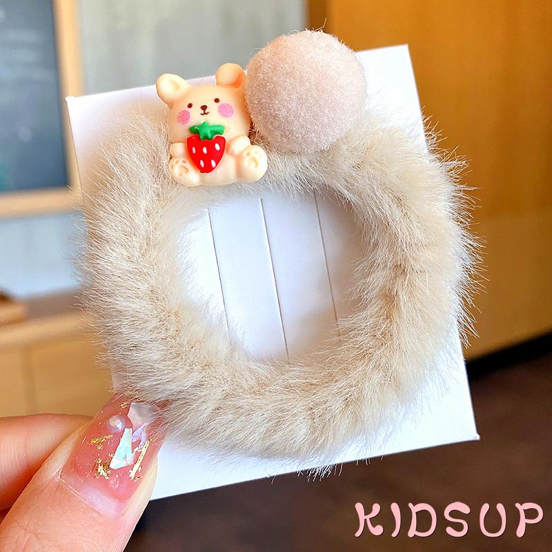 Dây buộc tóc co giãn họa tiết hoạt hình dễ thương cho bé