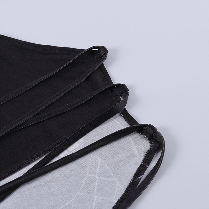 XIXI Áo Croptop Hai Dây Hở Lưng In Họa Tiết Chó Bull Quyến Rũ Dành Cho Nữ