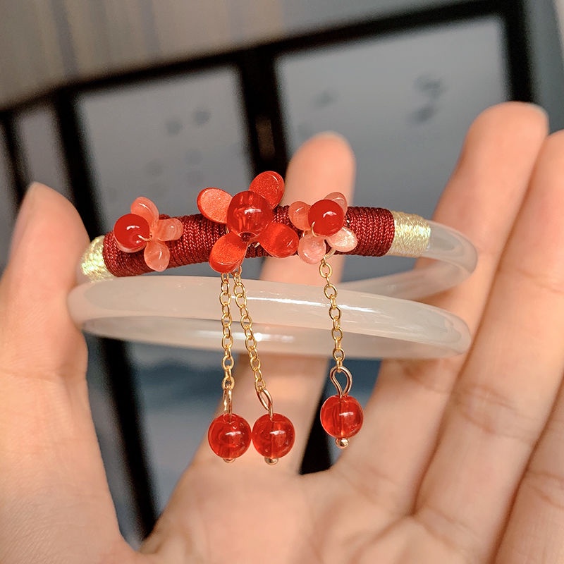 Vòng đeo tay một bước I want Hán phục hình hoa đào ba đào cổ điển phụ kiện thời trang