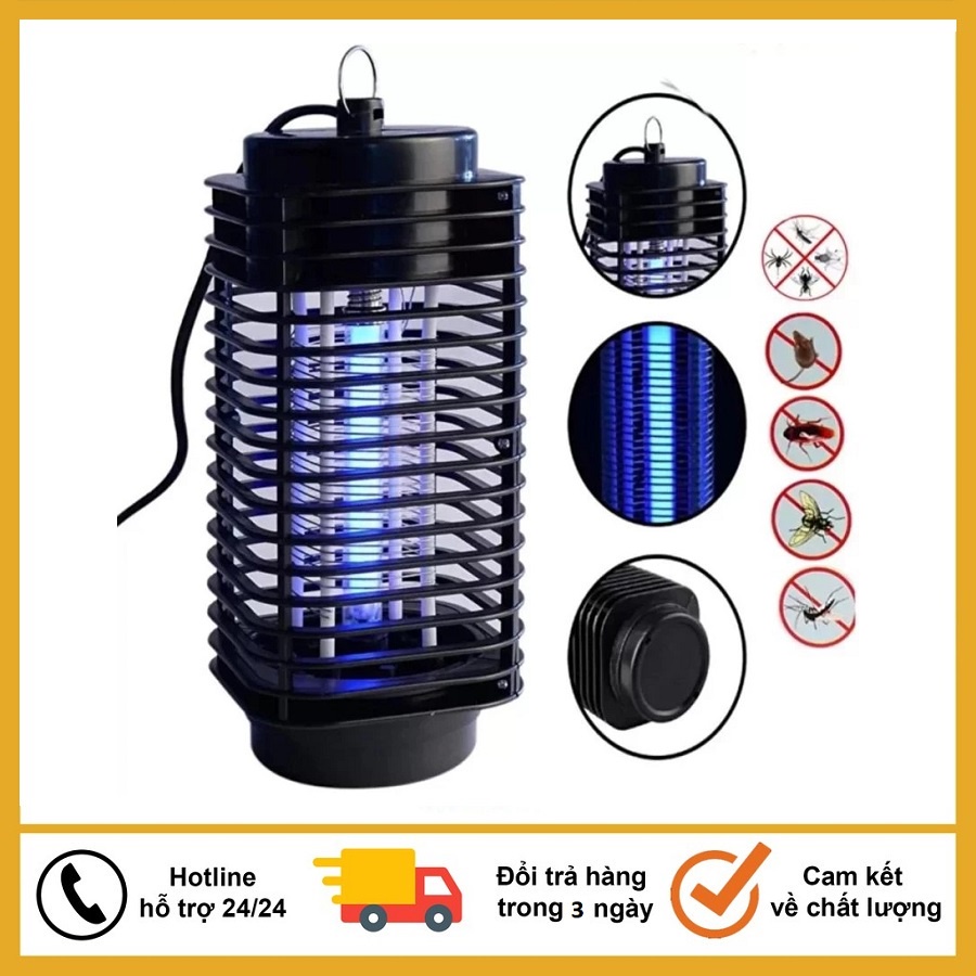 Đèn bắt muỗi côn trùng hình tháp 3D kiêm đèn ngủ thông minh