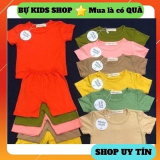 Bộ cộc tay cotton thun lạnh Minky mom 5-15kg