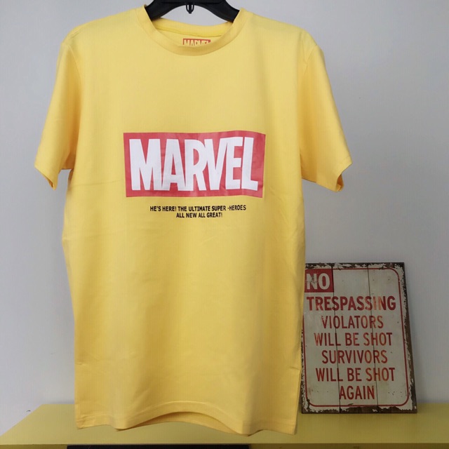 Áo thun marvel ( màu vàng)