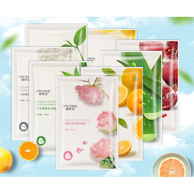 Mặt nạ Bisutang 8 vị trái cây dưỡng trắng da từ thiên nhiên | BigBuy360 - bigbuy360.vn