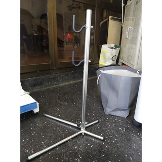 Chân chống đứng xe đạp 2 móc inox
