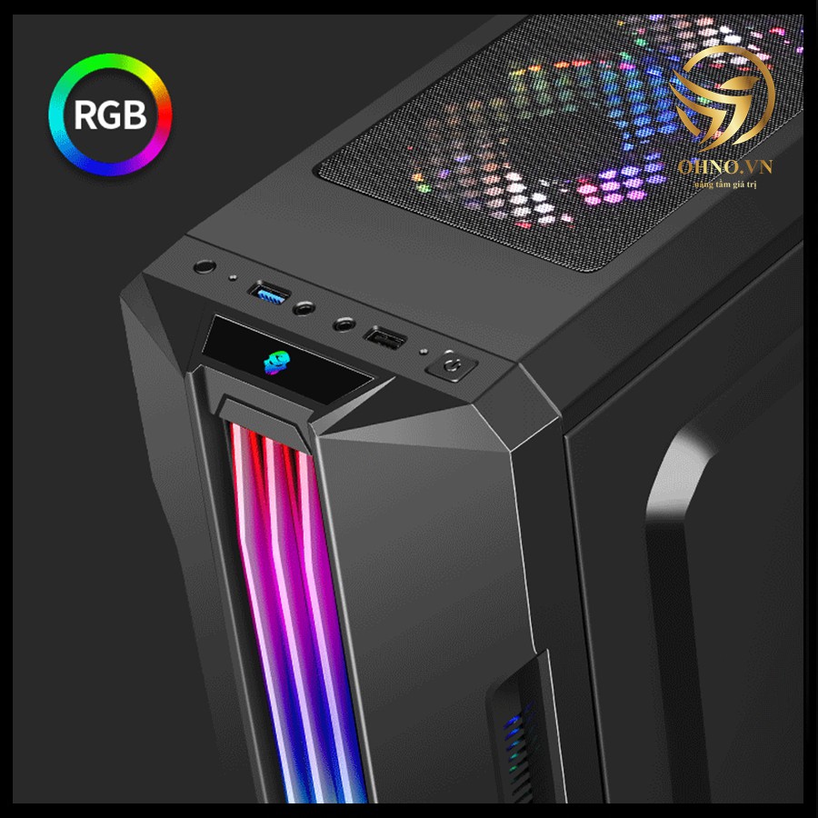 Vỏ Case Máy Tính PC Gaming AAP G05 Vỏ Case LED RGB Thùng Máy Tính Trong Suốt - OHNO VIỆT NAM