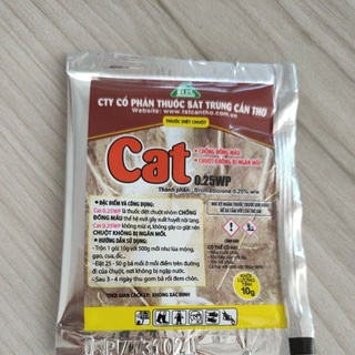 Thuốc Diệt Chuột CAT 0.25WP Dạng Bột Trộn Thức Ăn ( Gói 10g )