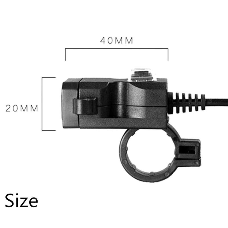 Bộ Sạc Điện Thoại Gắn Tay Lái Xe Mô Tô 9-24v Không Thấm Nước