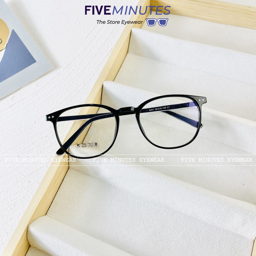 Gọng kính nam nữ, nhựa dẻo lõi kim loại nhiều màu 8241 Siêu hot - Kính Mắt Five Minutes