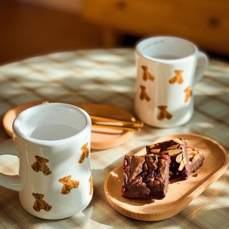 Ly Cốc Sứ Quai Hình Gấu Nâu - LY1158