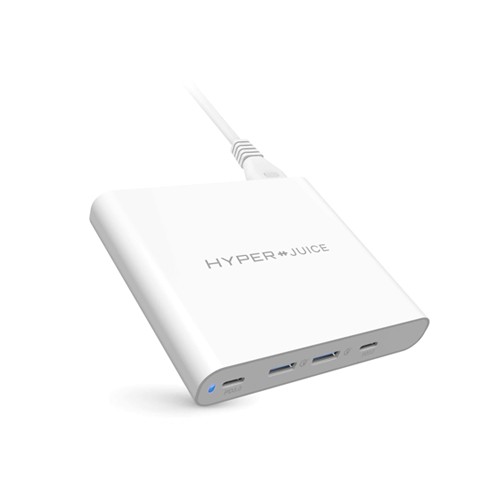 [Mã ELHAMS5 giảm 6% đơn 300K] SẠC ĐA NĂNG MACBOOK HYPERJUICE 87W DUAL USB-C/USB A QC3.0 PD87-2C2A