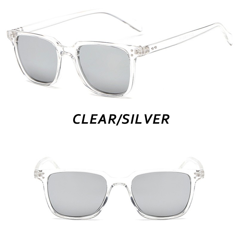 Kính Râm Gọng Vuông Chống Tia Uv400 Cá Tính Thời Trang Cho Nam