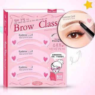 Khuôn Vẽ Chân Mày Brow Class