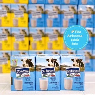 Sữa tươi Arborea tách kem thùng 24 hộp date mới