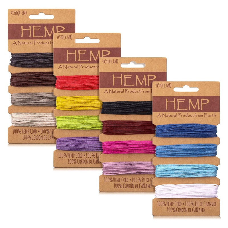 Dây Vải Lanh Làm Vòng Tay / Móc Khóa Thủ Công Nhiều Màu Sắc 1mm