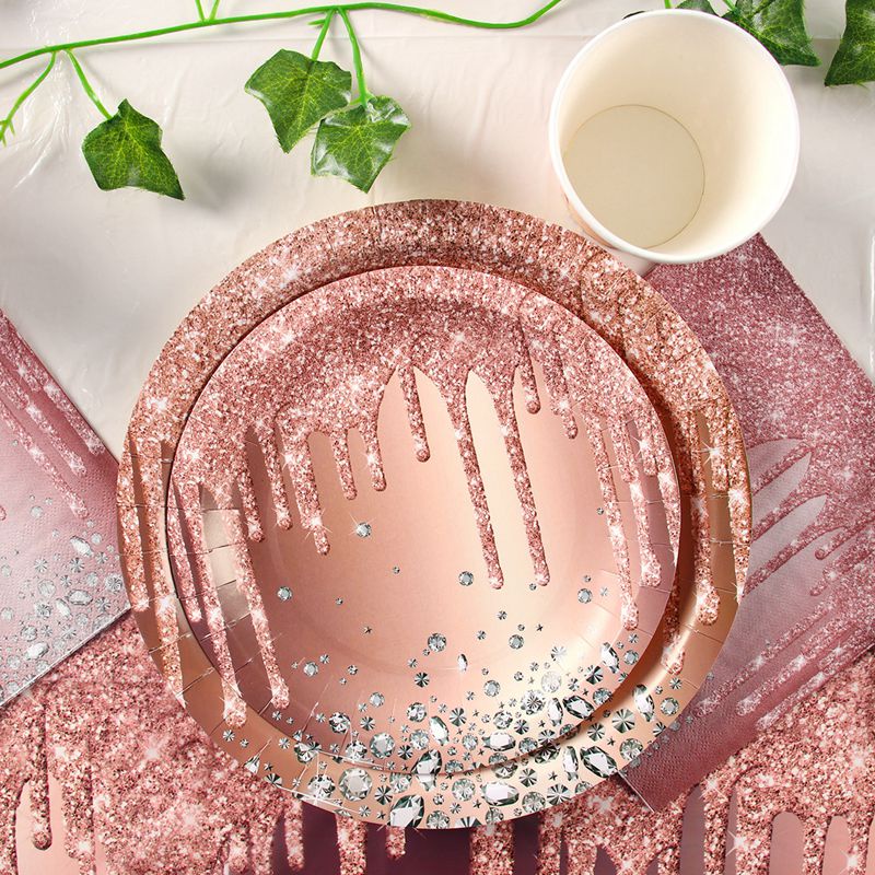 Bộ Dụng Cụ Bàn Ăn Bằng Giấy Dùng Một Lần Trang Trí Tiệc Sinh Nhật