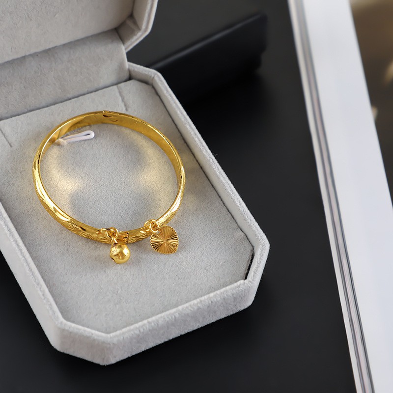 Vòng đeo tay chuông tình yêu vàng nữ hàn quốc Không phai