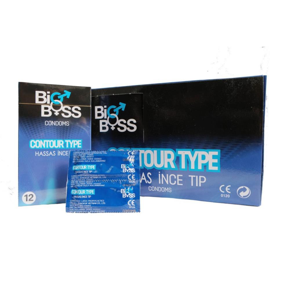 Bao cao su bổ sung gel bôi trơn Bigboss Contour Type chất lượng cao