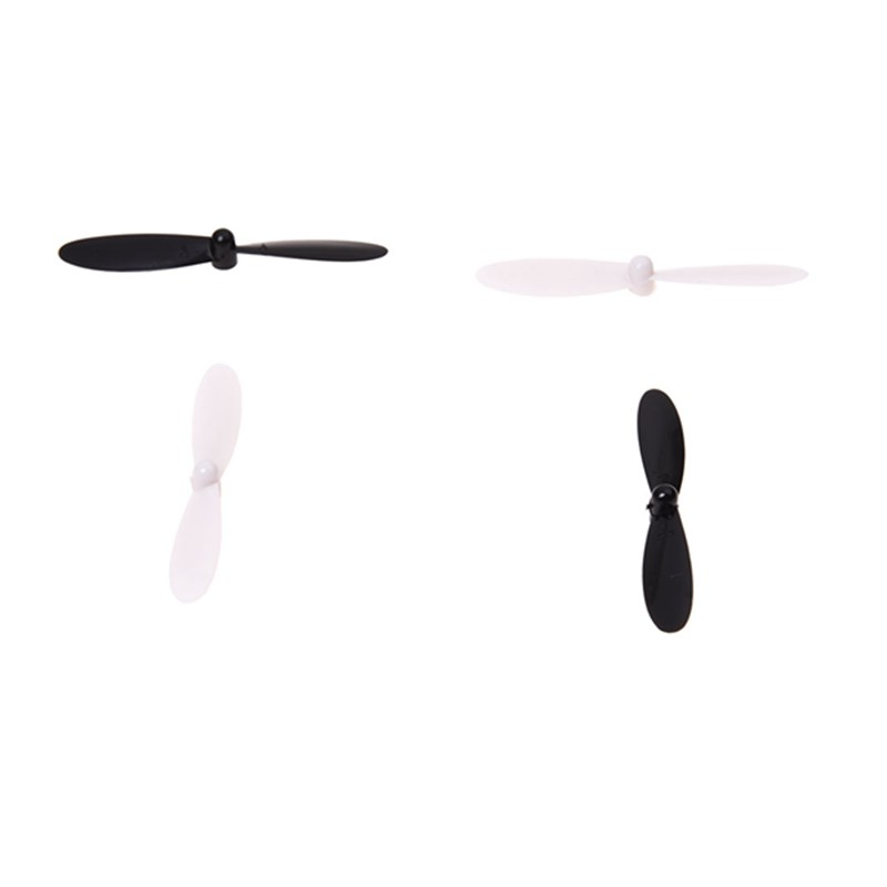 20 piece set Propeller blades with Helices Protective cover For HUBSAN X4 H107 H107C H107D Quadcopter, Black+White