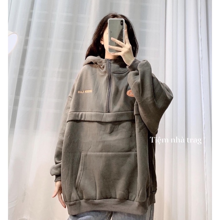 áo hoodie khoá kéo nỉ bông phối túi | BigBuy360 - bigbuy360.vn