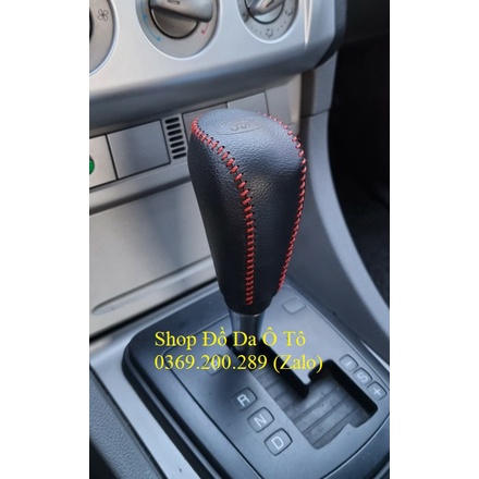 [Focus] Bọc da cần số xe Ford Focus, Fiesta 2008-2012 số tự động bằng da bò, nhiều mầu sắc, giá gốc tại xưởng