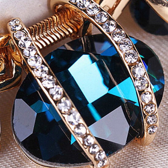 Dây chuyền hợp kim mạ vàng đính đá quý nhân tạo sang trọng quý phái dành cho nữ