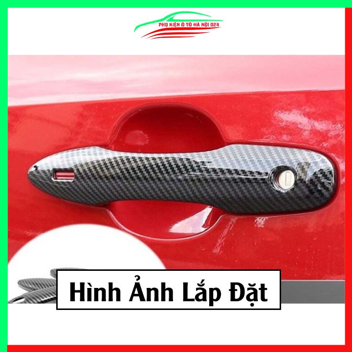 Ốp tay hõm Camry 2019-2023 vân Carbon chống trầy bảo vệ cửa xe ô tô