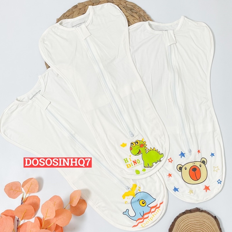 Nhộng chũn cho bé vải sợi tre THT co giãn mềm mịn thoáng mát cho bé