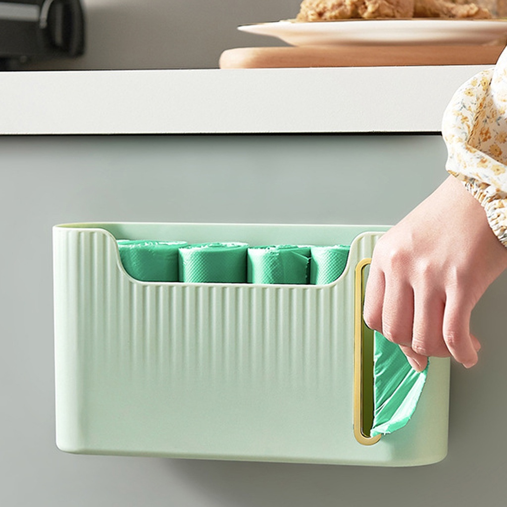 Giá Đỡ Túi Đựng Rác Bằng Nhựa Treo Tường Tiện Lợi Dành Cho Nhà Cửa