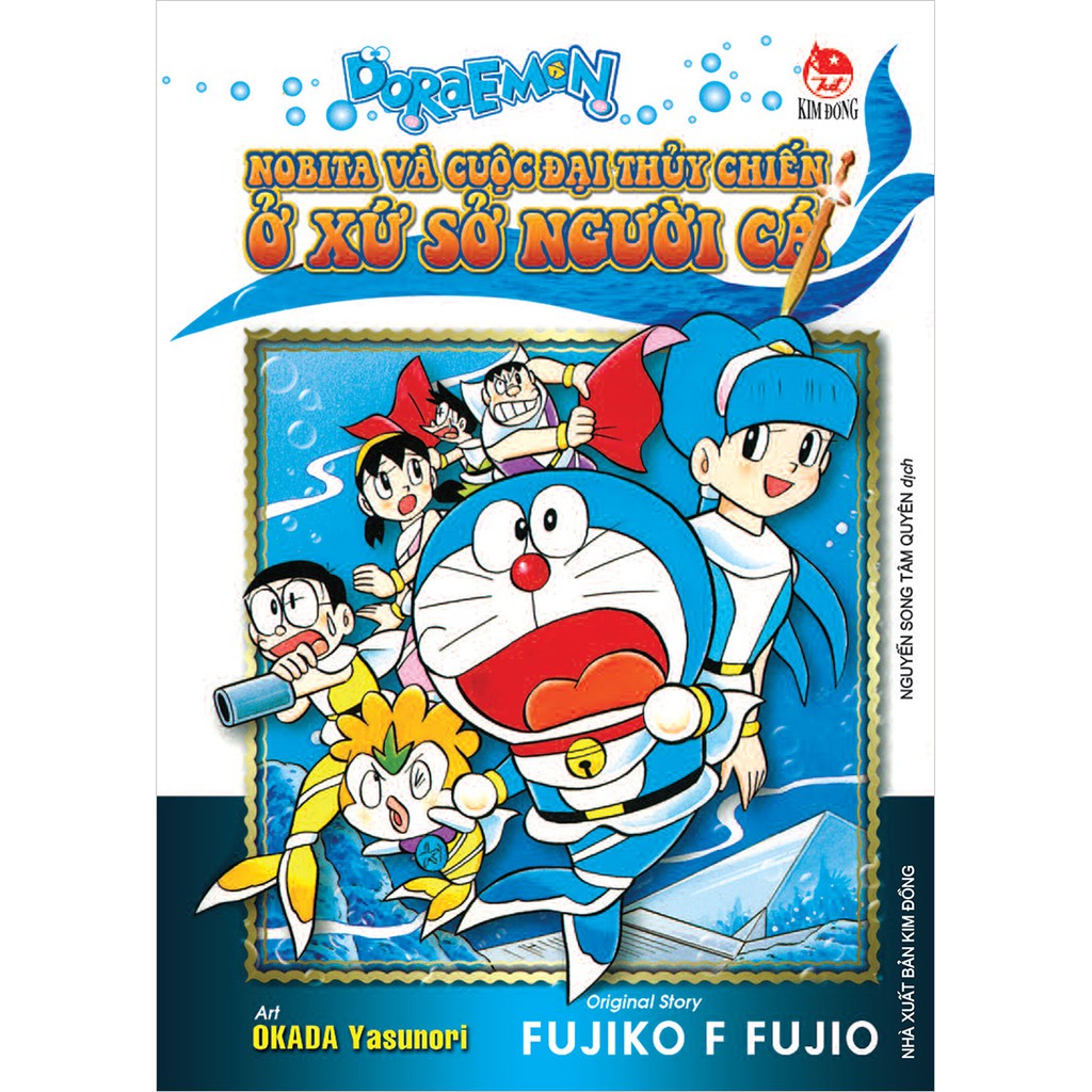 Truyện tranh Doraemon: Nobita và cuộc đại chiến ở xứ sở người cá - Fujiko F Fujio - NXB Kim Đồng