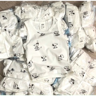SET 2 ÁO BA LỖ SNOOPY H&M dư xịn