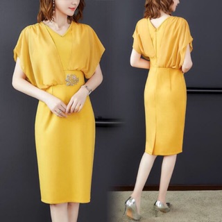Đầm body dự tiệc eo kết đá. Nhập khẩu Quảng Cháu