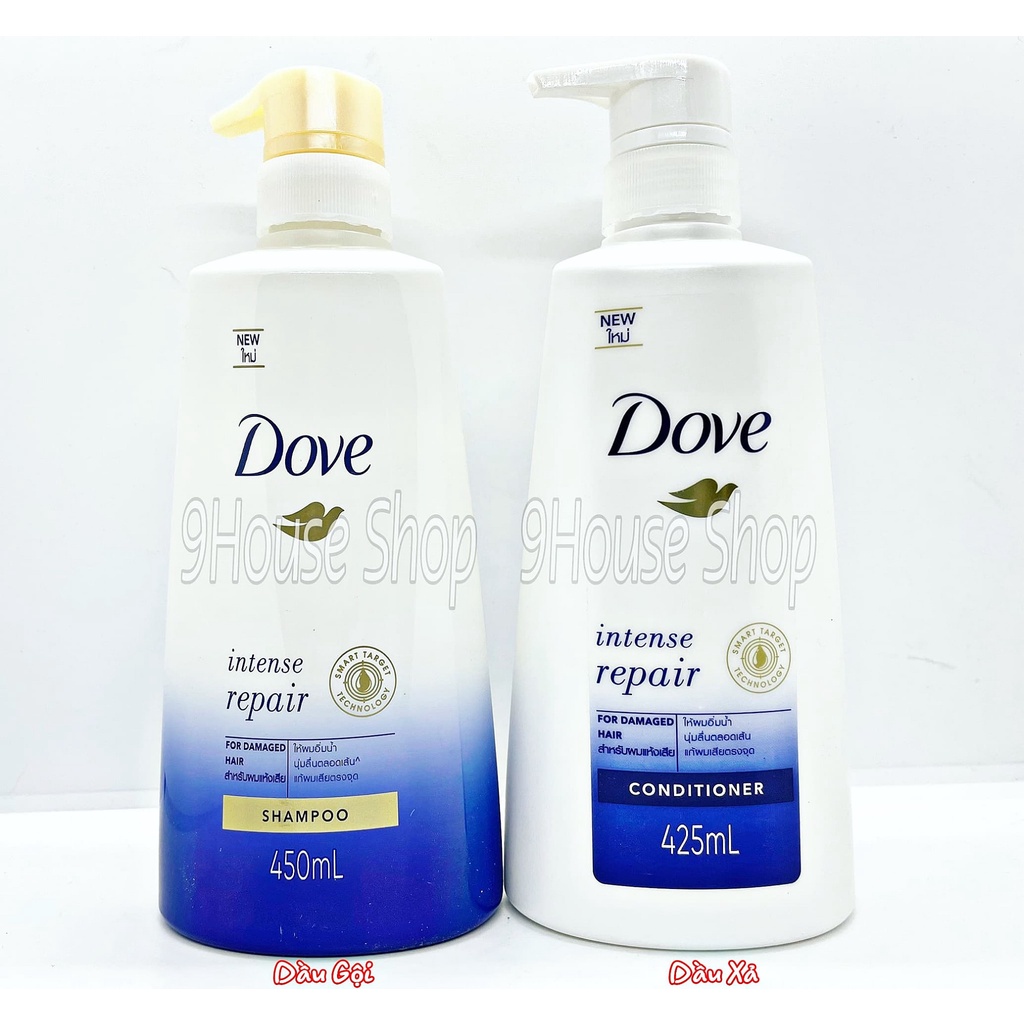 Dầu Gội/Xả Dove Nutritive Solutions Intense Repair Phục Hồi Tóc Hư Tổn Thái Lan