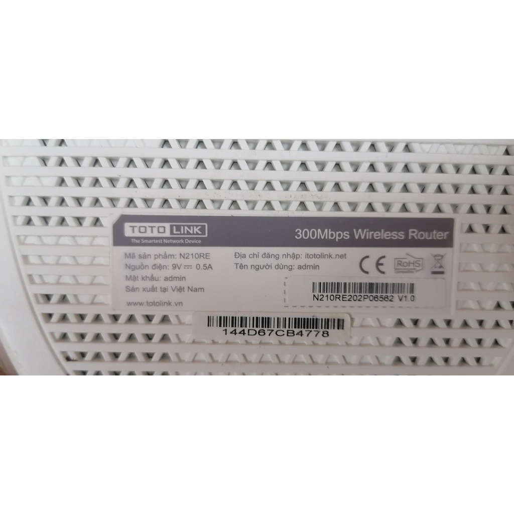 Bộ Phát Wifi Totolink N300RT, N210RE, N200RE 2 Râu Chuẩn N 300mbps - Hàng Chính Hãng (Cũ).