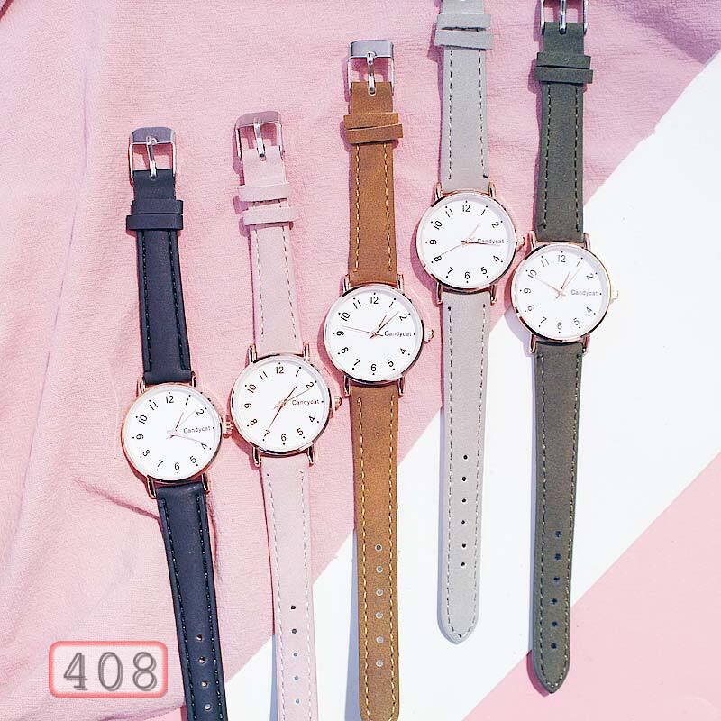 ĐỒNG HỒ NỮ DÂY DA CANDYCAT MẶT SỐ D408 THỜI TRANG | BigBuy360 - bigbuy360.vn