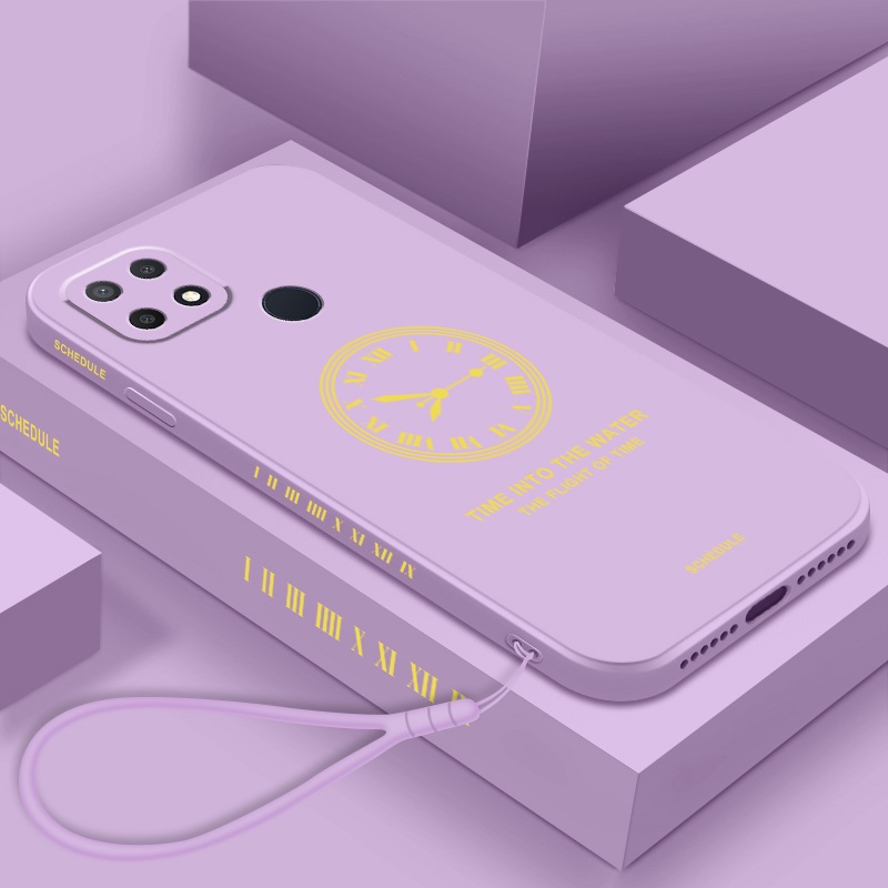 Ốp Điện Thoại TPU Silicone Mềm Hình Đồng Hồ Đơn Giản Cho Realme c21y c25y c25 c12 c25s c11 c15 c11 2021