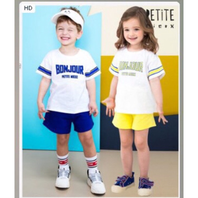 Bộ cotton hè dáng thể thao xuất Hàn