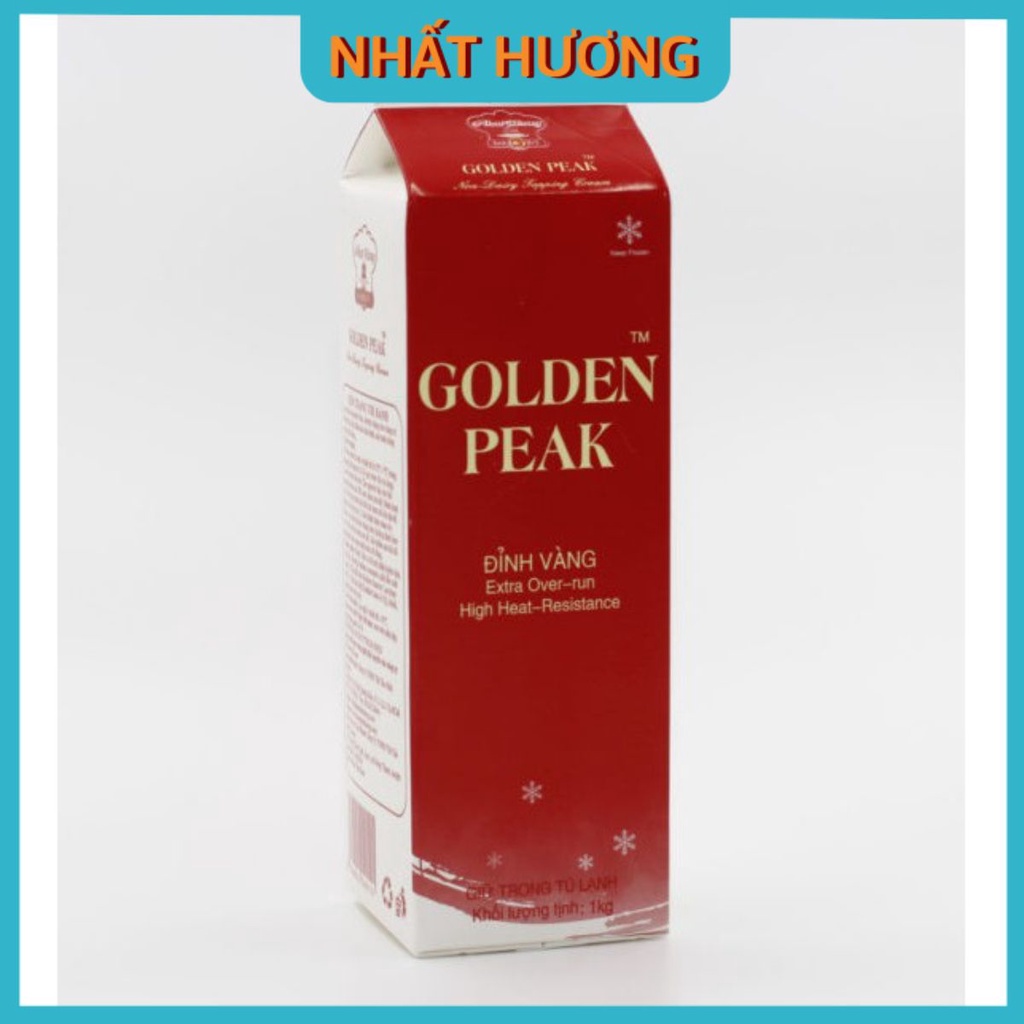 1 thùng Kem Trang Trí Bánh Kem Golden Peak 1kg 12 Hộp