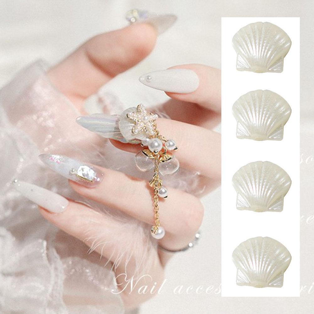 Phụ Kiện Trang Trí Móng Tay Hình Vỏ Sò Mùa Hè Tự Nhiên
