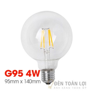 Bóng đèn: Mẫu bóng đèn LED Edison G95 4W cực đẹp