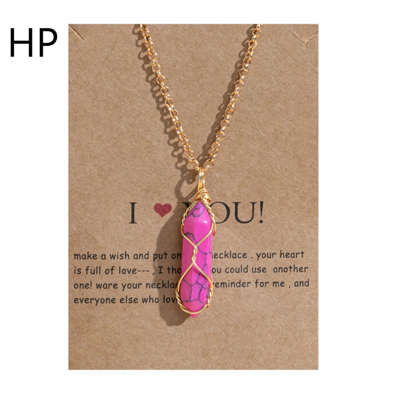 Vòng cổ Mặt Đá Thạch Anh Tự Nhiên Hình Lục Giác