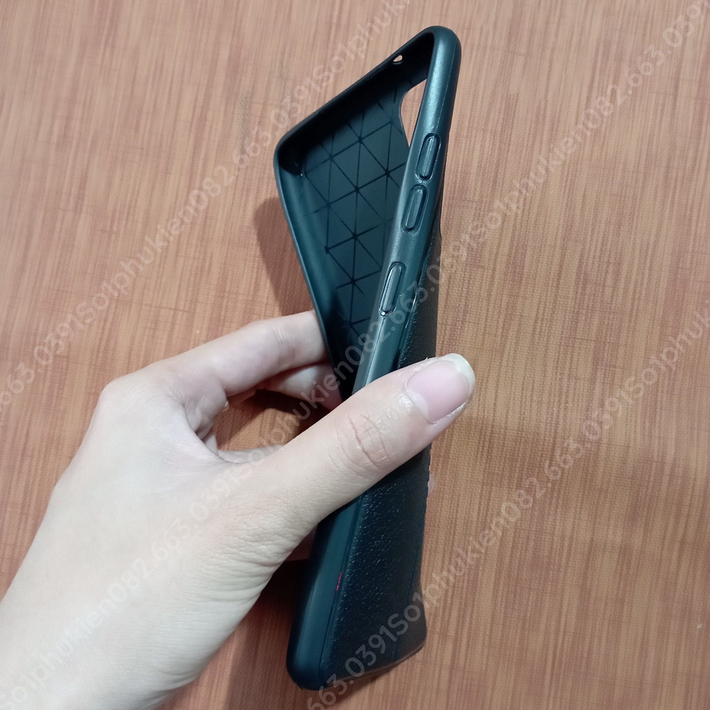 Ốp lưng Samsung S20 FE (S20 Lite) dẻo đen giả da, siêu dẻo, siêu bền