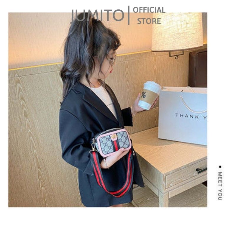 Túi xách mini đeo chéo cho bé gái GC dạng hộp chữ nhật hot trend 2022 JUMITO T2.028.NA