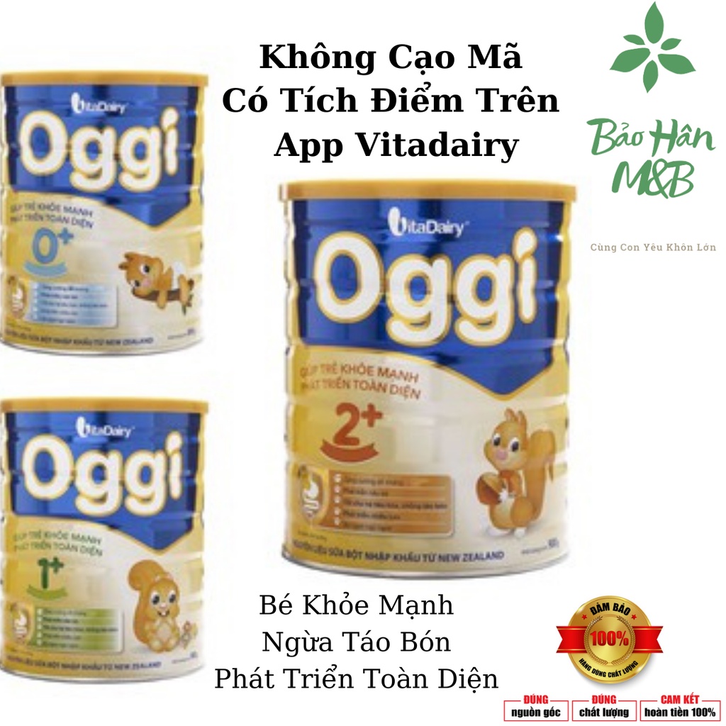 [ Chính Hãng ] Sữa Oggi 0+ , 1+ , 2+ Lon 900g [ date mới nhất }