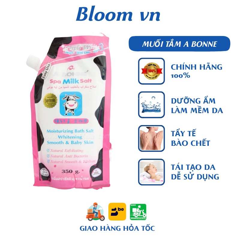 Muối Tắm A Bonne Spa Milk Tẩy Tế Bào Chết Sữa Bò Thái Lan Giúp Trắng Da Nhẹ Dịu Cho Cơ Thể