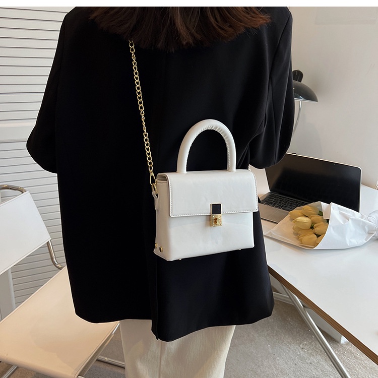 Túi đeo chéo IELGY dáng vuông nhỏ quai xích thời trang cao cấp cho nữ