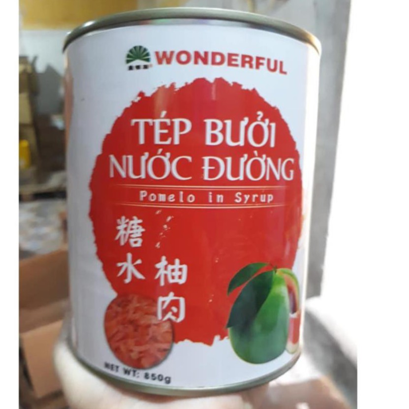 Tép Bưởi Nước Đường WONDERFUL Đóng hộp 850gr- TOPPING SIÊU HOT